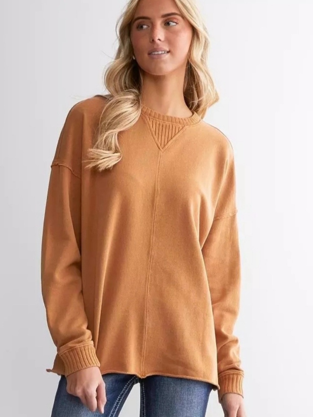 Aerie Butterscotch Oversized Sweatshirt Sweater XS